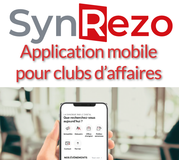 Image de présentation SynRezo application mobile pour club d'affaires