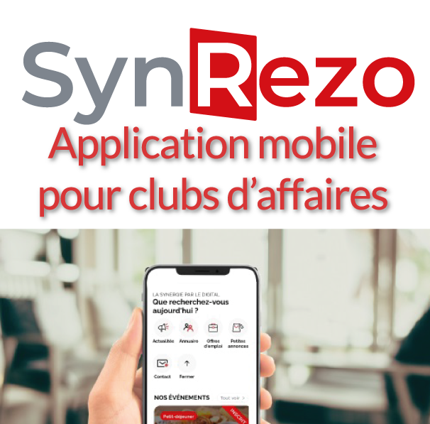 Image de présentation SynRezo application mobile pour club d'affaires